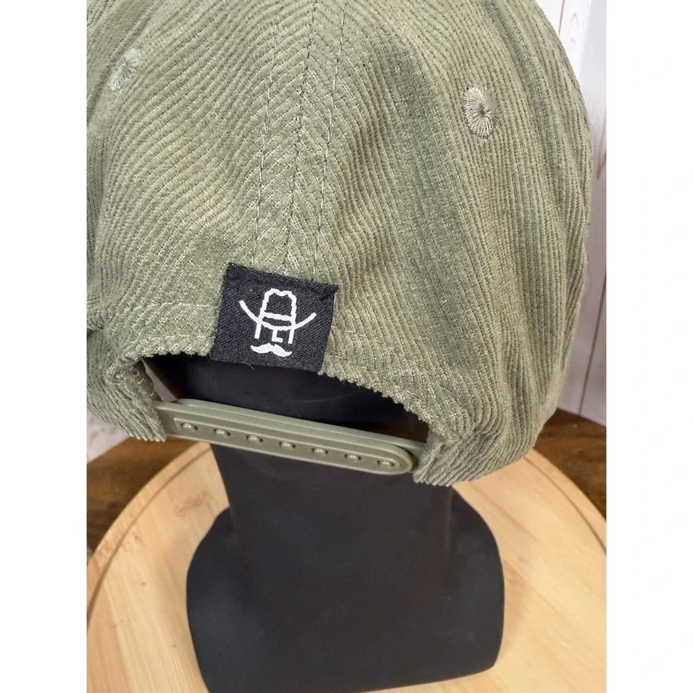 Cowboy Cool Supply Co Green‎ With Logo Patch Corduroy Snapback Trucker Hat